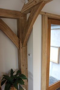timber framed residential cabin