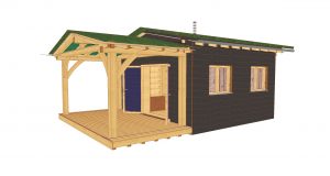oak timber framed cabin